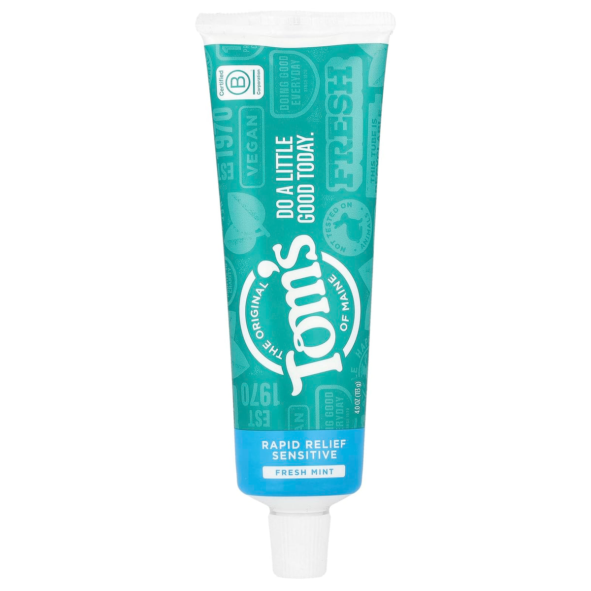 Tom's of Maine Natural Rapid Relief Sensitive Toothpaste 4 oz tube – front view