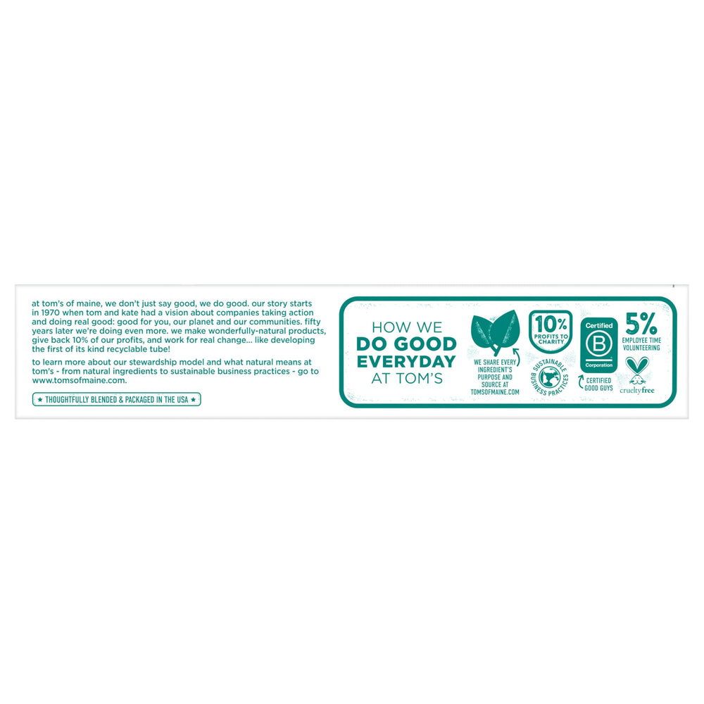 Fluoride toothpaste strengthens enamel and helps prevent cavities