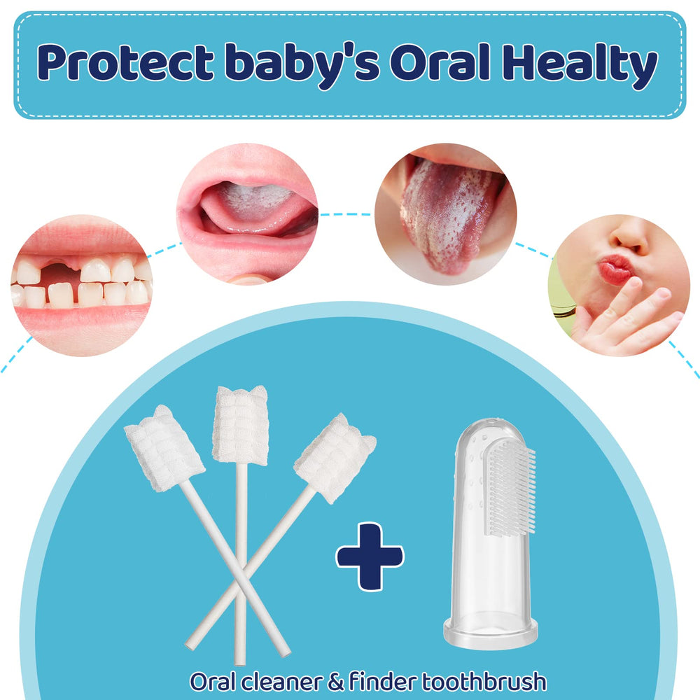 Travel-friendly baby oral care kit for 0-36 months