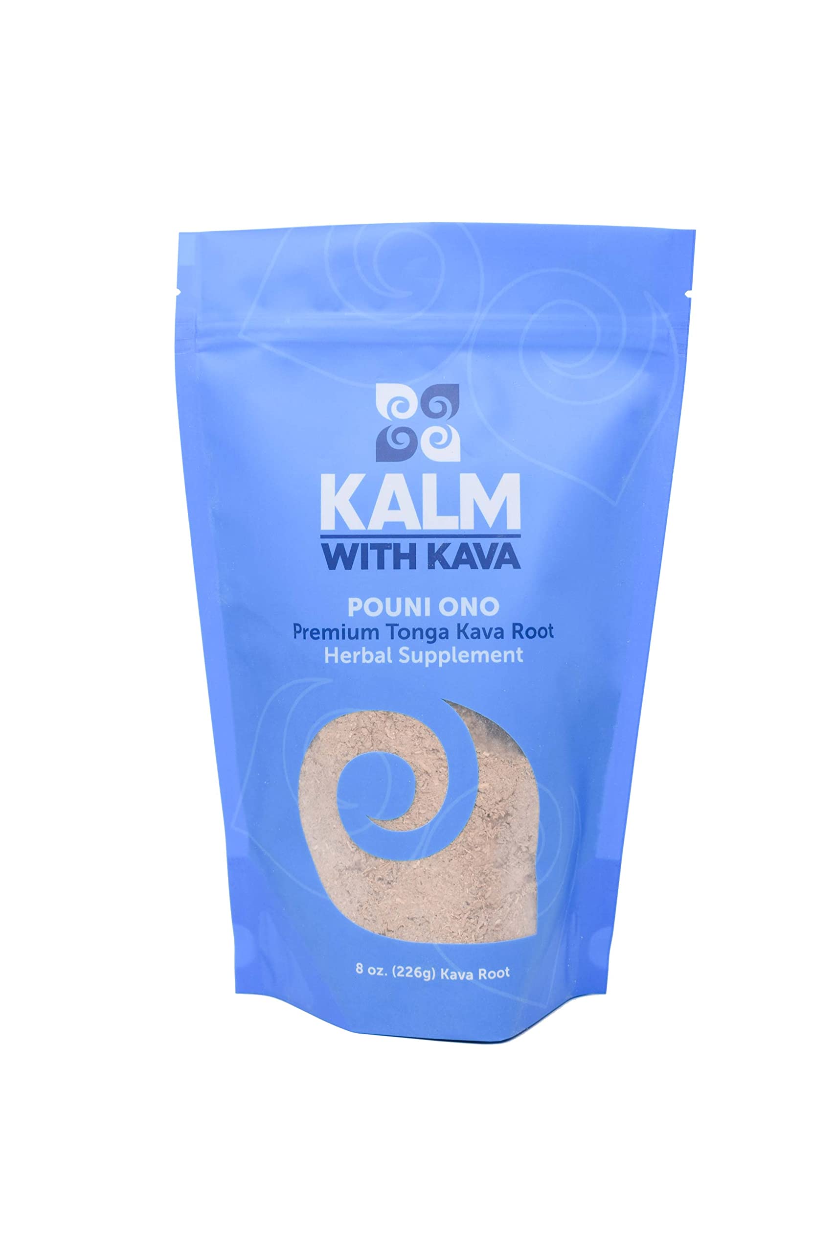Tongan Kava Root Pouni Ono 0.5lb bag - front view