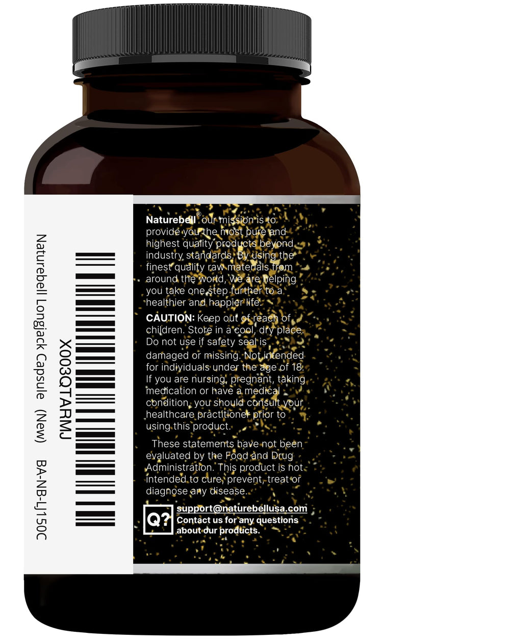 Serving shows 2000mg Tongkat Ali per 3 capsules