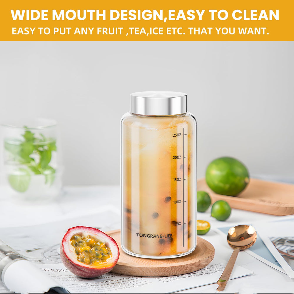 27oz/800ml measurement markings on glass bottle