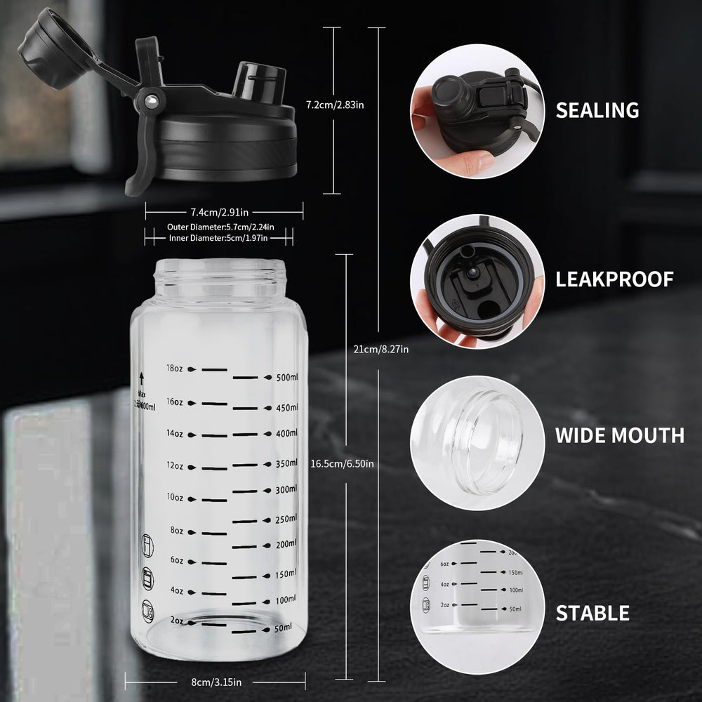 TONGRANG-LIFE glass shaker bottle with straw enables easy sipping during workouts