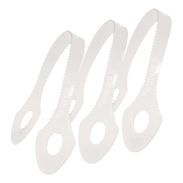 BreathRx Tongue Cleaner Scrapers - White Plastic, 12-pack