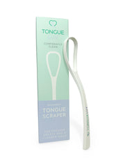 Tongue Luv ergonomic tongue scraper in hand