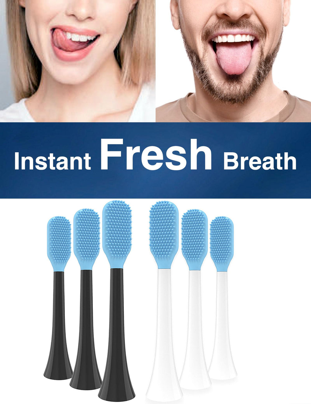185 soft TPE tips tongue cleaner close-up