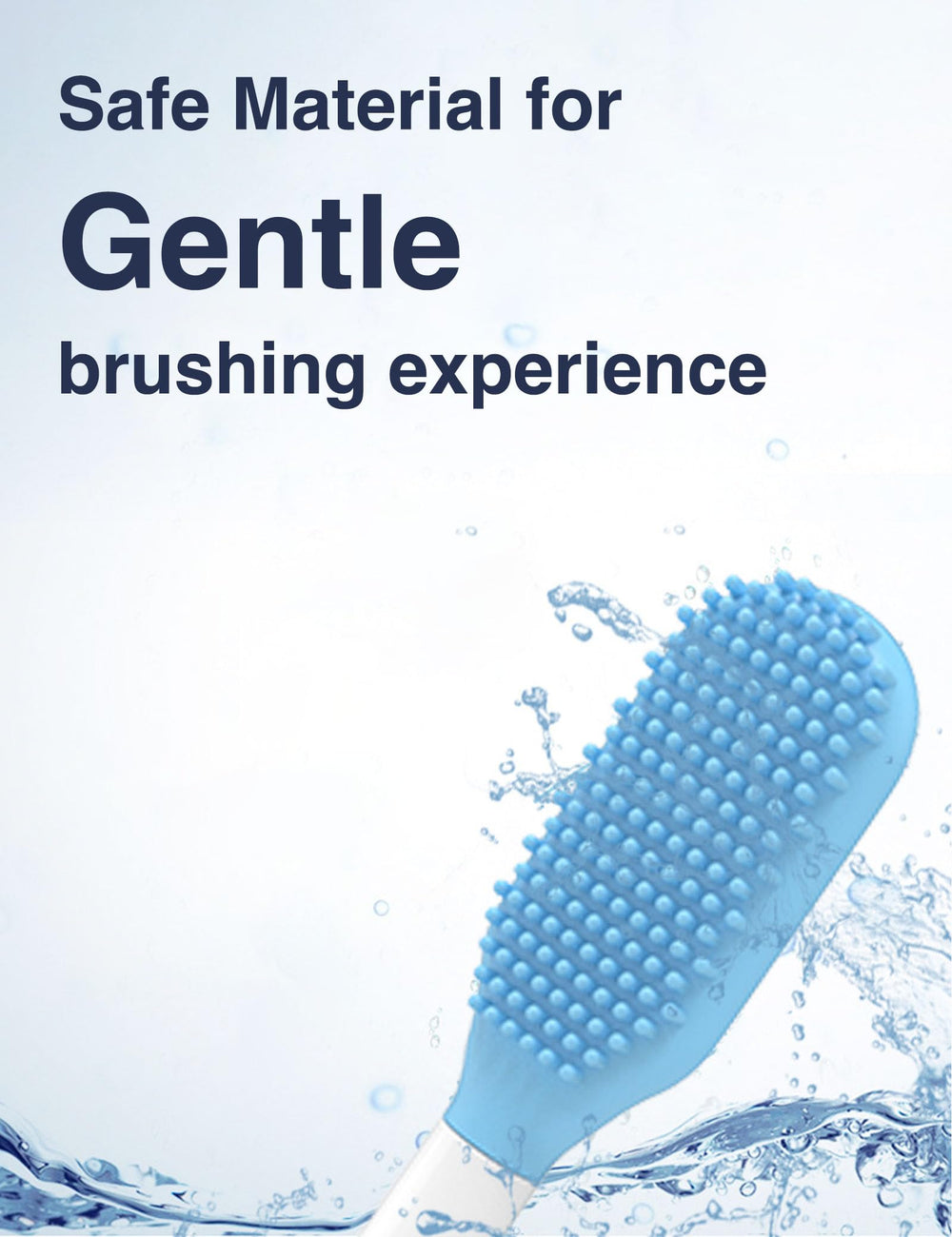 White replacement tongue scraper head for Philips Sonicare