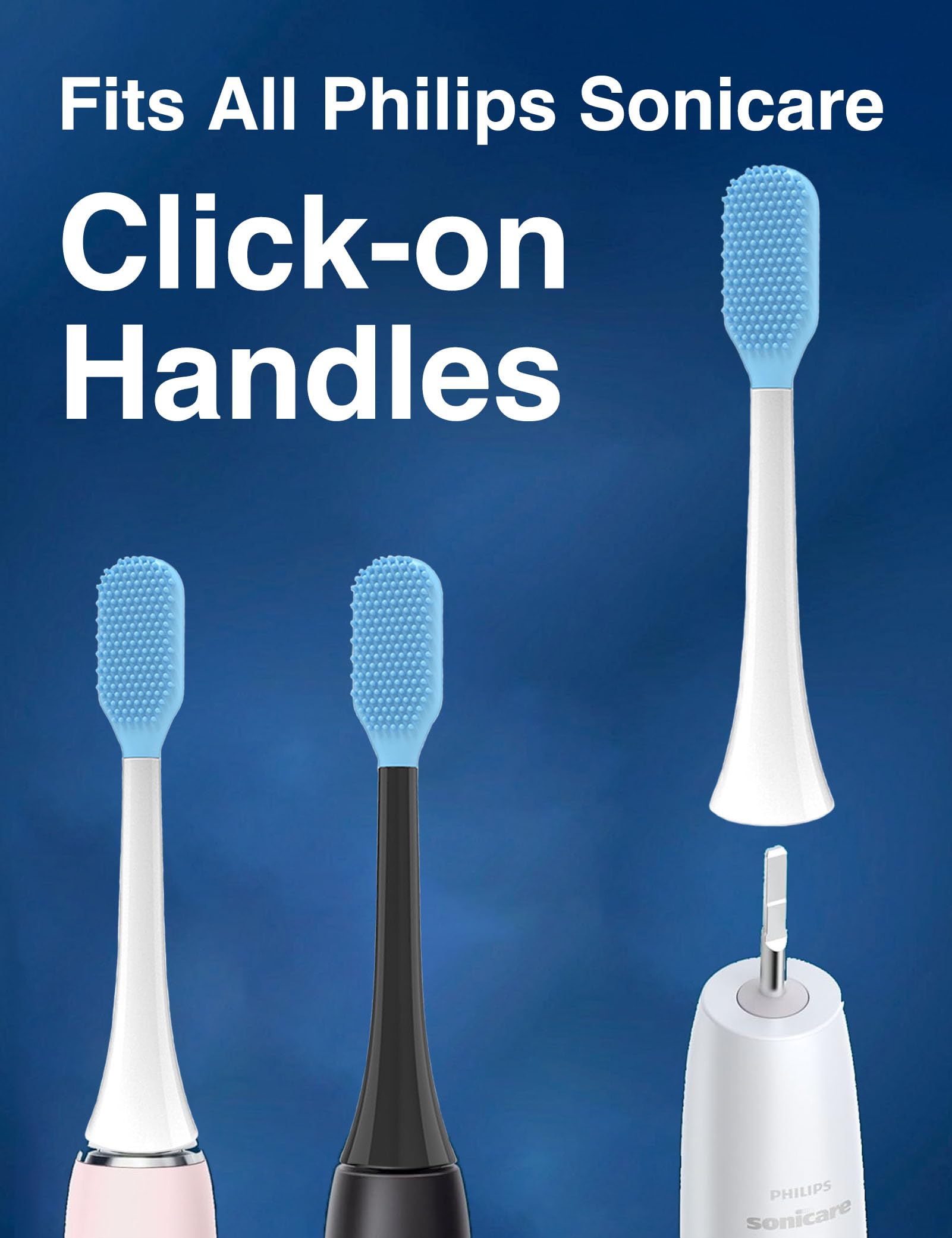 Compatibility: fits Philips Sonicare click-on handles only