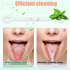Travel-friendly compact tongue scraper
