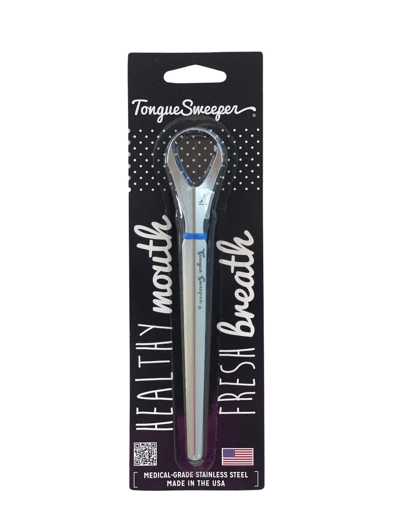 Tongue Sweeper Model P stainless steel tongue cleaner