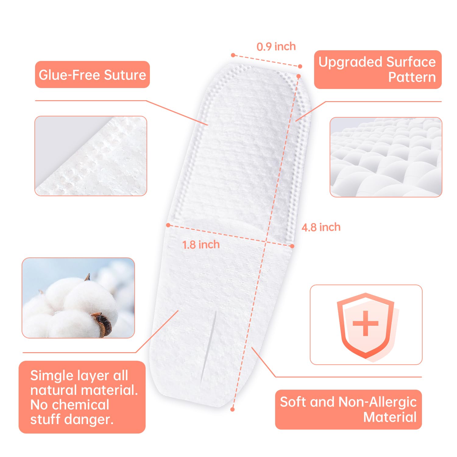Close-up of soft, medical-grade wipe material