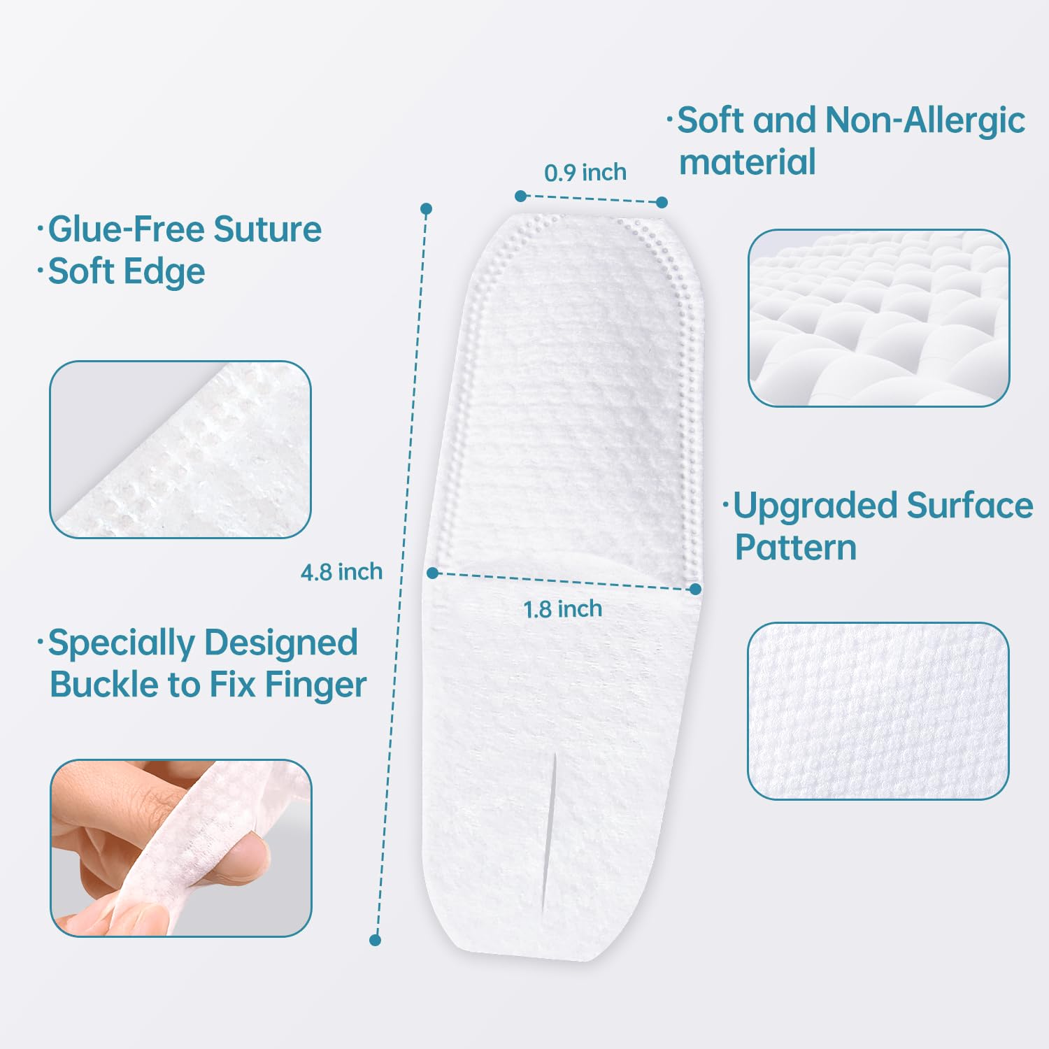 Individually wrapped oral cleaning finger wipes for travel