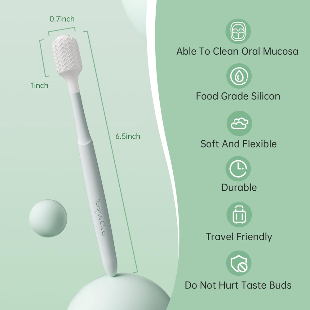 Ergonomic handle with wide cleaning head design