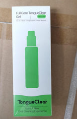 Close-up of gel coating the tongue cleaning surface