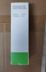 Person brushing tongue with Tongueclear Gel