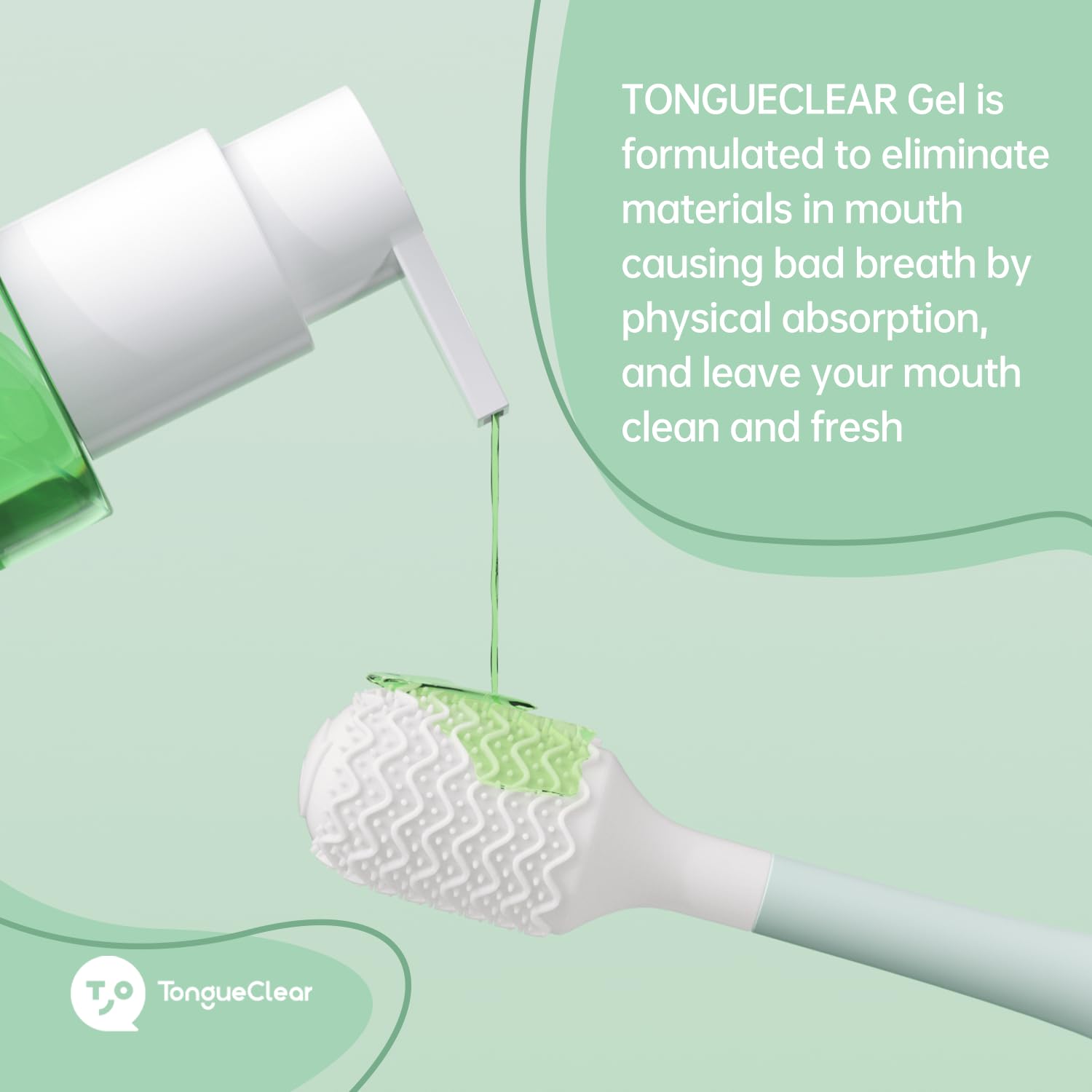 Two-pack Tongueclear Gel packaging on display