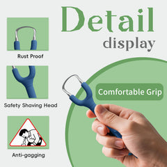 Stainless steel Tongueclear tongue scraper close-up