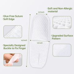 60 individually wrapped finger wipes for oral cleaning