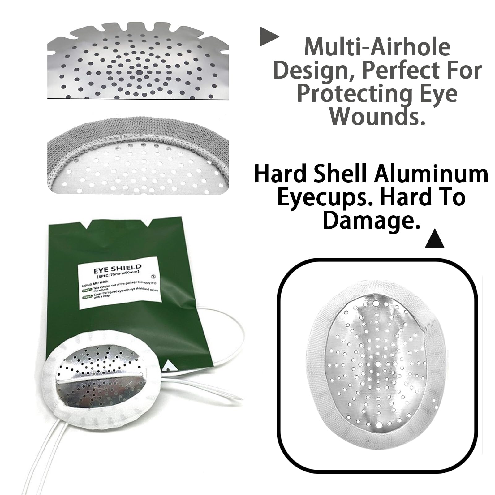 3D shaped eye shield protecting during recovery