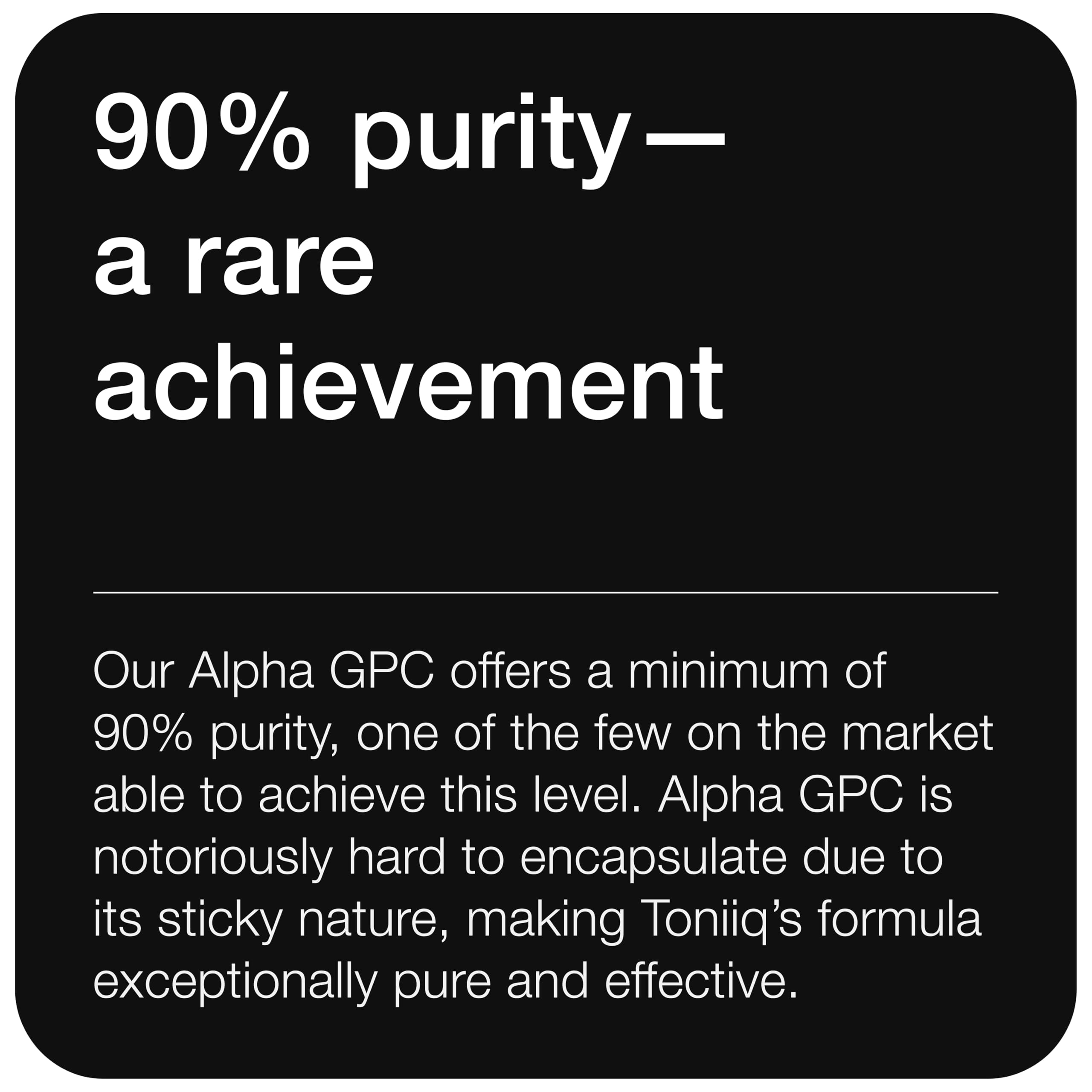 Alpha GPC 600mg dosage label
