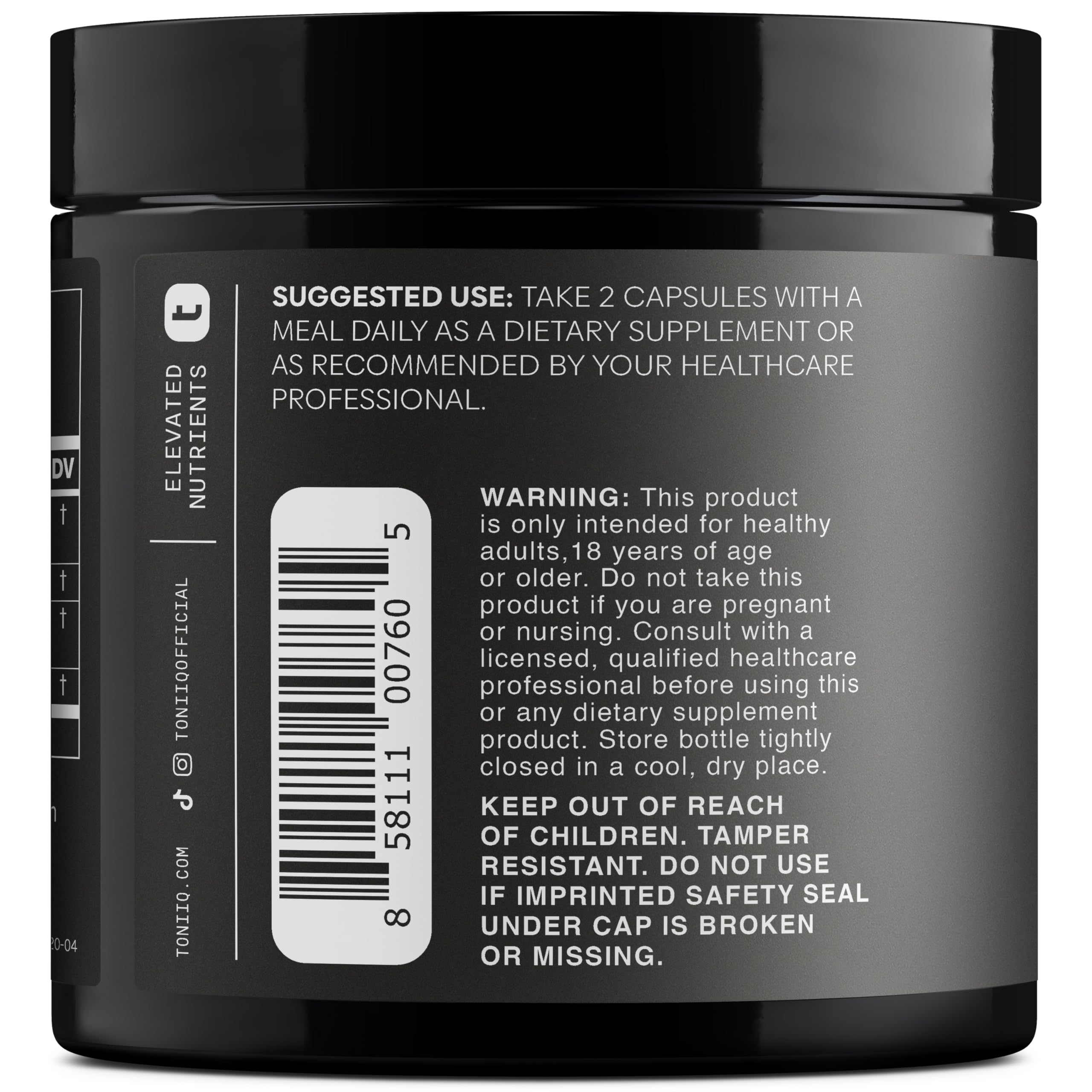 40:1 concentrated Ashwagandha extract label