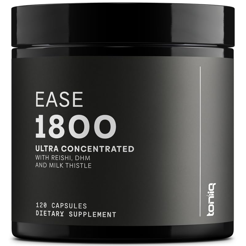 Toniiq Ease with DHM bottle and label