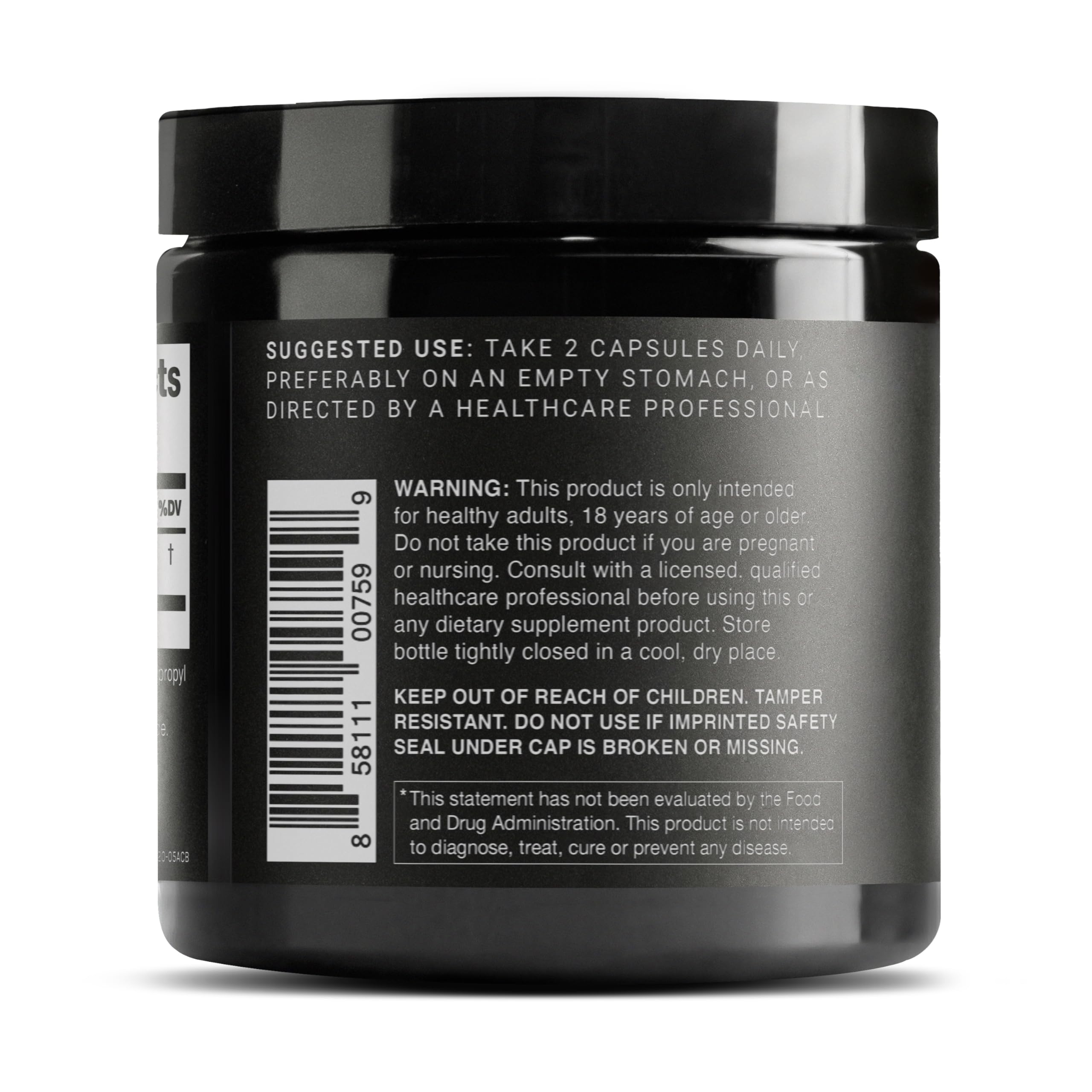 Toniiq Glutathione 1000mg bottle and label