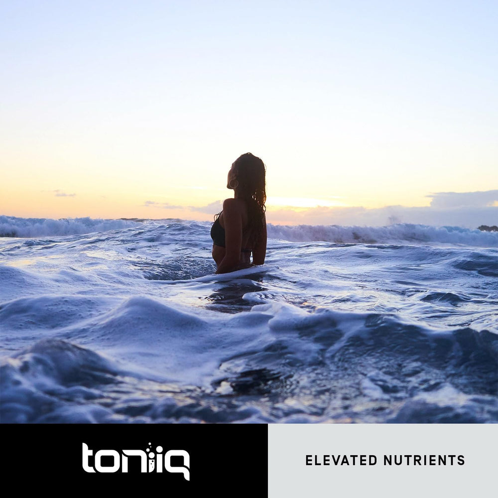 Toniiq probiotic packaging and branding in retail display