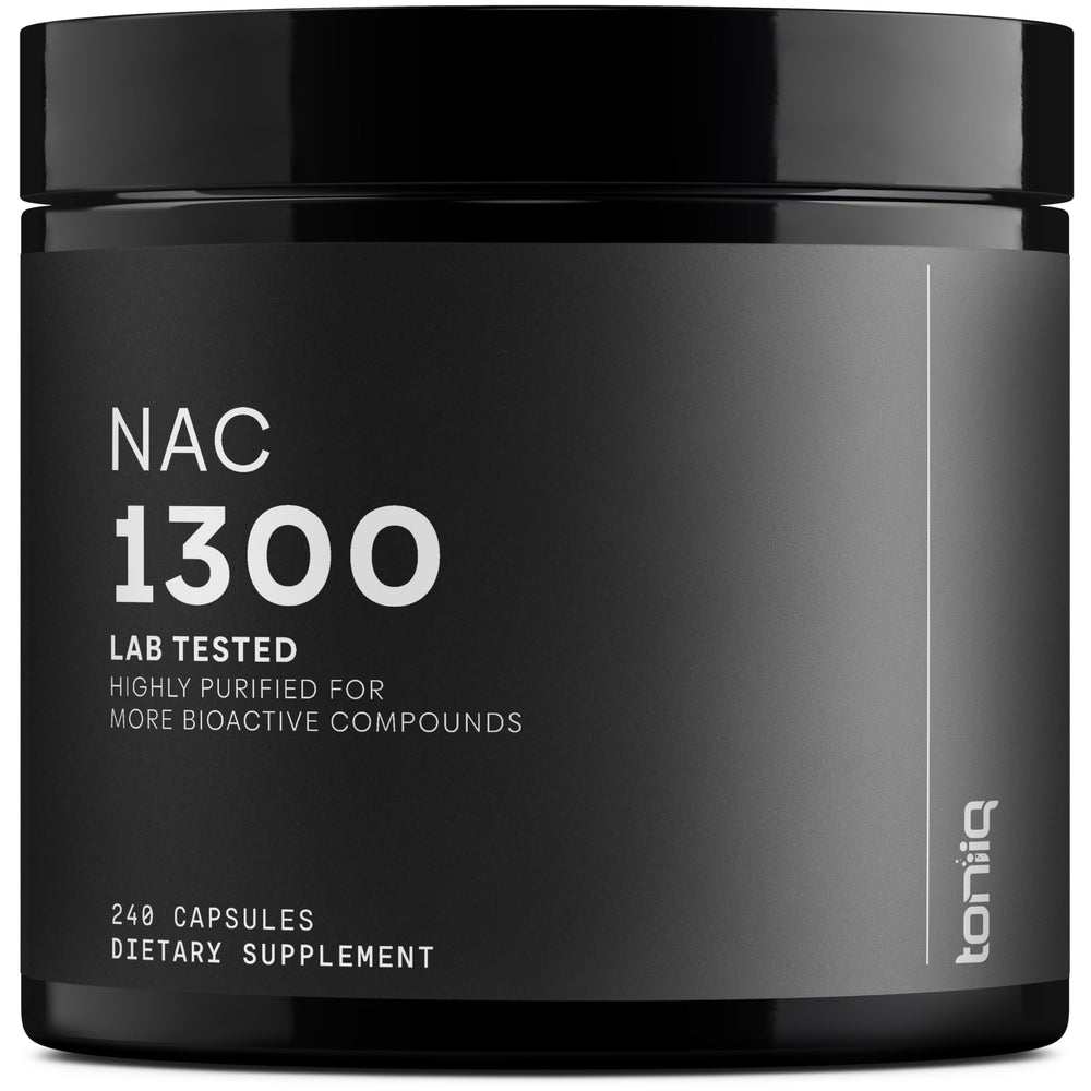 Toniiq NAC 1300mg per serving – 4 month supply, vegetarian capsules