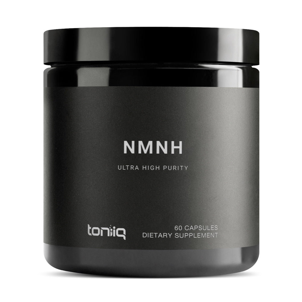 Product bottle of Toniiq NMNH supplement