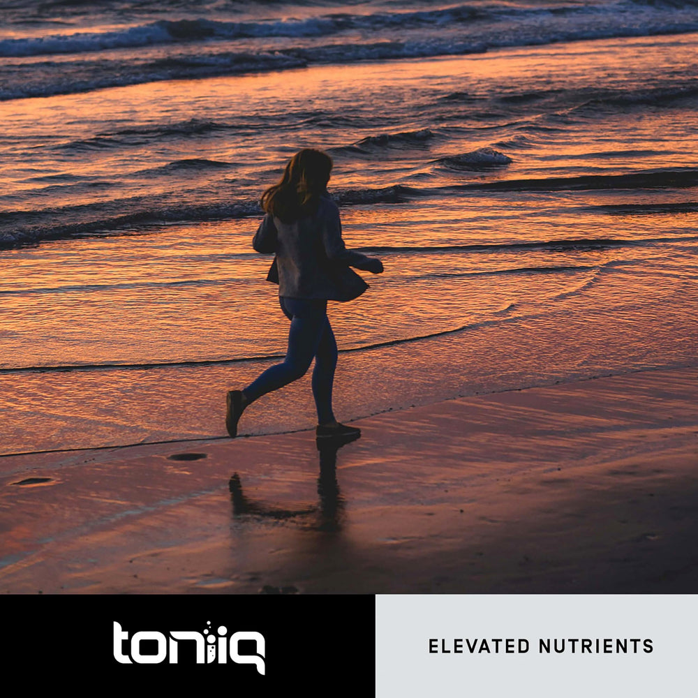 Toniiq NMNH capsules with packaging and usage directions