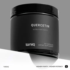 GMP-certified manufacturing label for Toniiq Quercetin