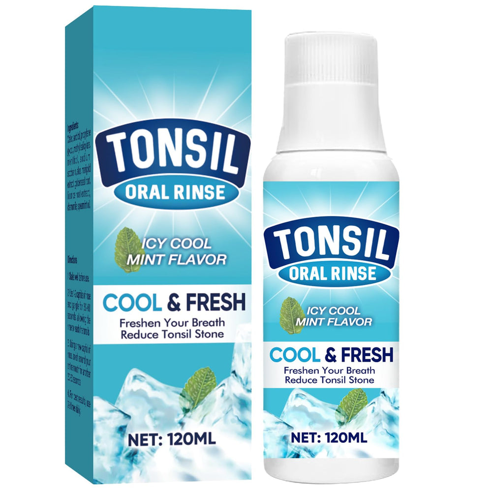Tonsil Stone Mouthwash bottle front view (120 ml)