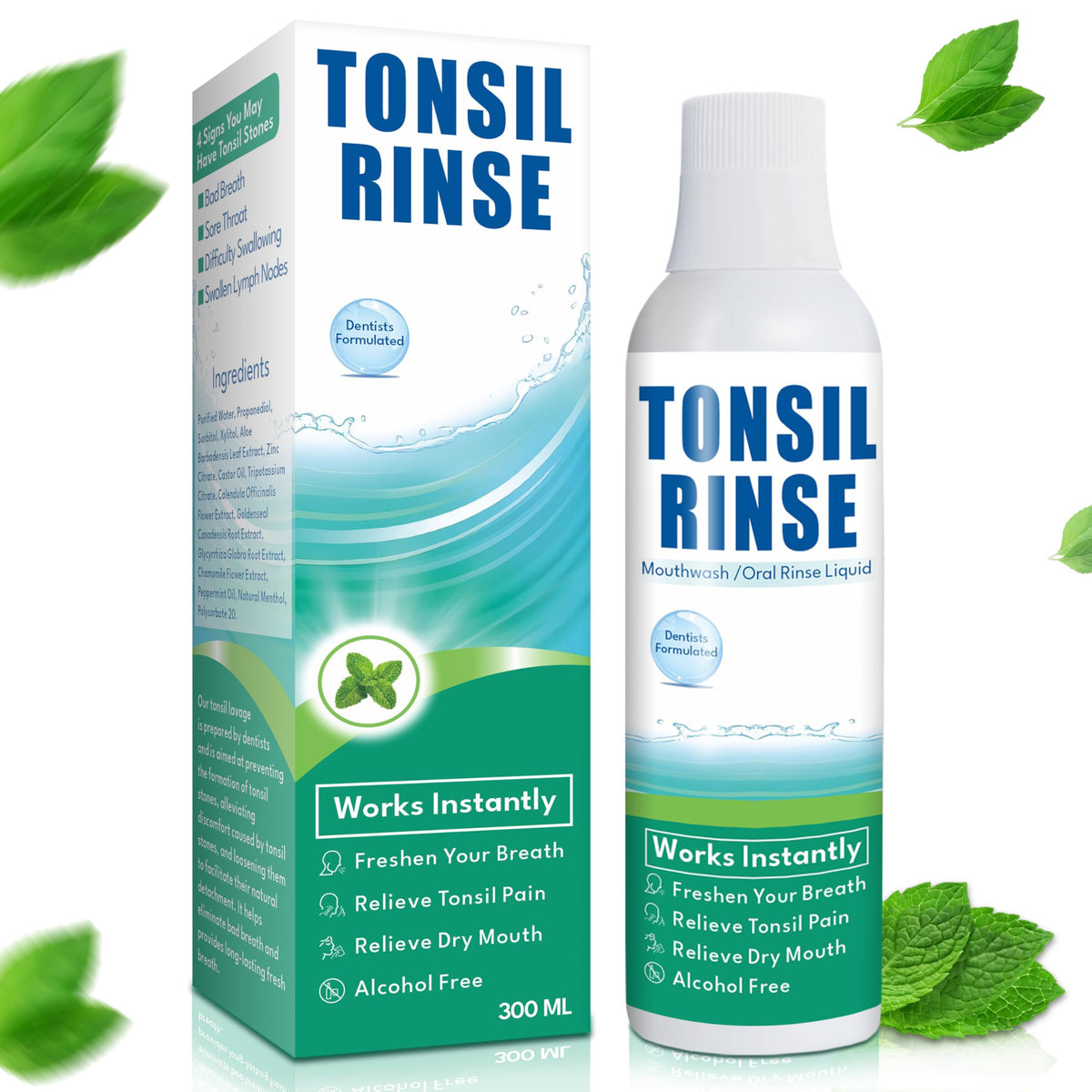 Bottle of Tonsil Stone Mouthwash