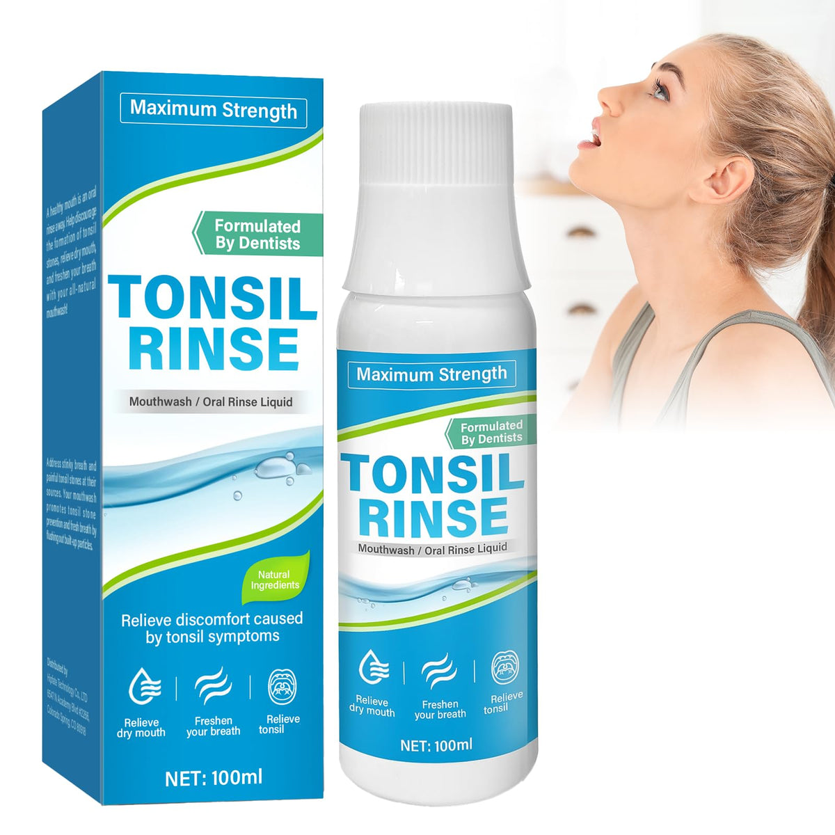 Hero image: Tonsil Stone Mouthwash bottle