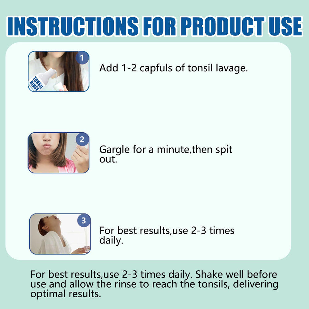 Mint-flavored Tonsil Stone Mouthwash