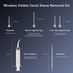 Android and iOS setup for the tonsil stone removal kit