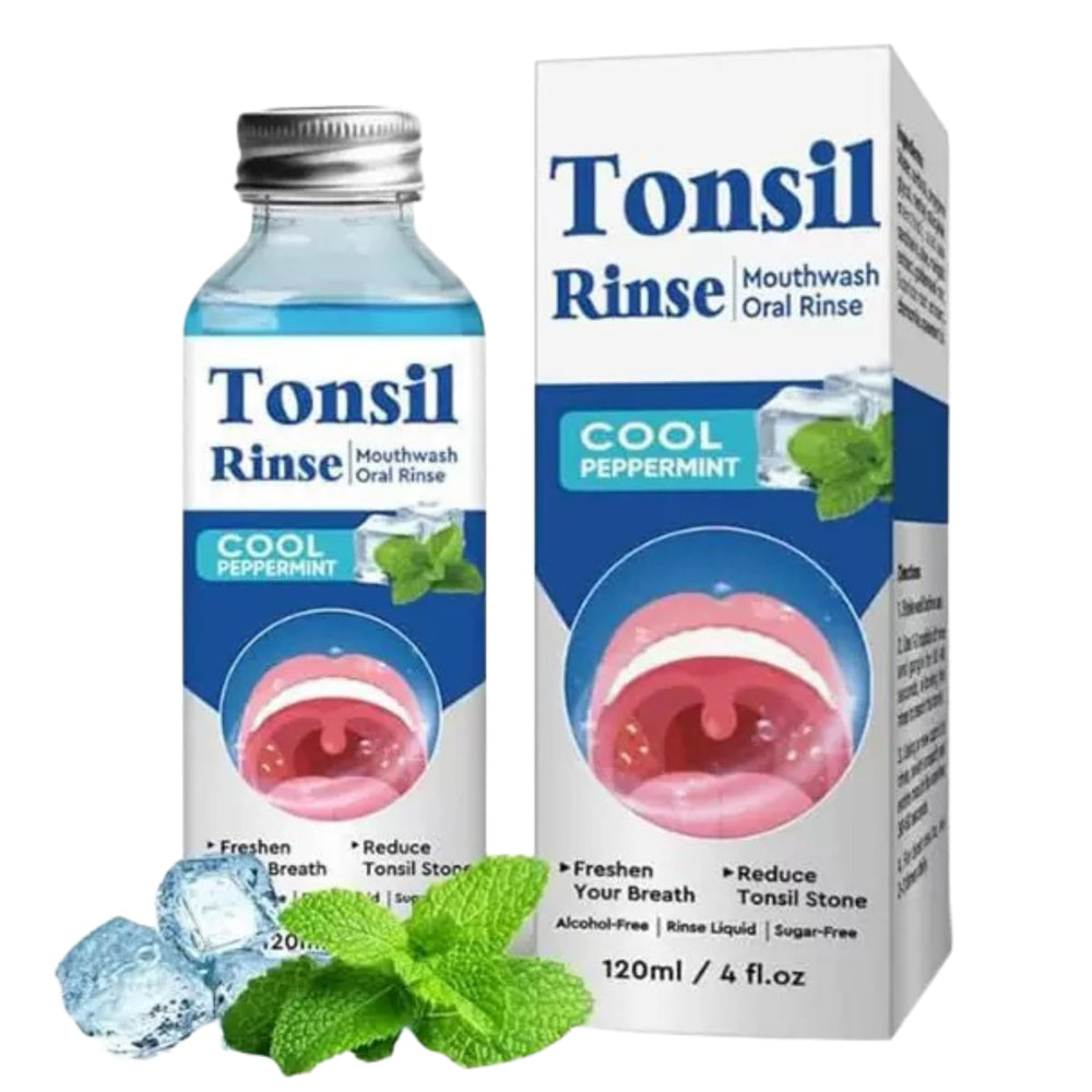 Tonsil Stone Remover bottle showcasing herbal formula