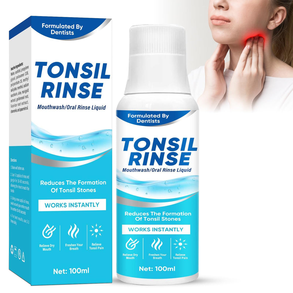Tonsil Stone Remover bottle with mint flavor