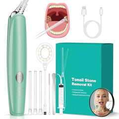 Tonsil stone remover device with LED light