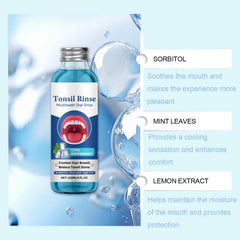 Alcohol-free mouthwash formula emphasis