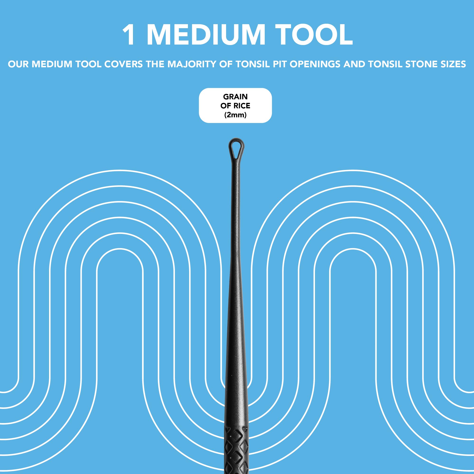 Person using Tonsil Stone Remover Tool