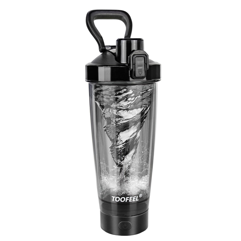 TOOFEEL electric protein shaker bottle, 20 oz, USB rechargeable, self-stirring