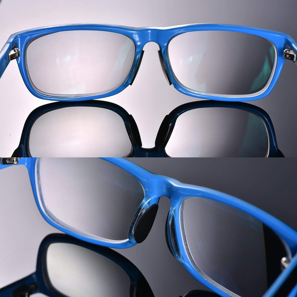 Self-adhesive silicone nose pads for glasses with easy peel-and-stick application