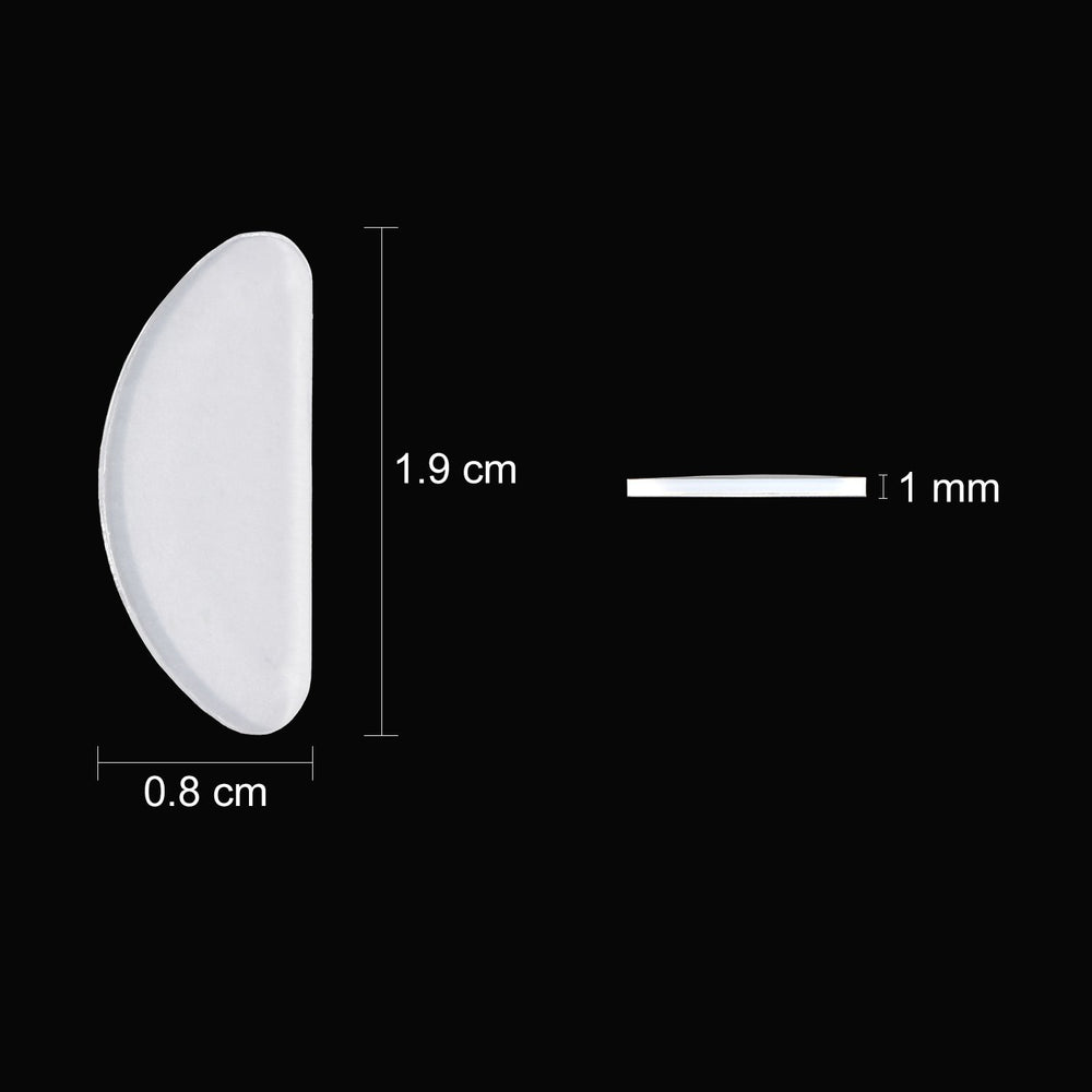 Textured anti-slip surface on silicone nose pad