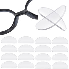 Clear adhesive silicone eyeglasses nose pads for 18 pairs