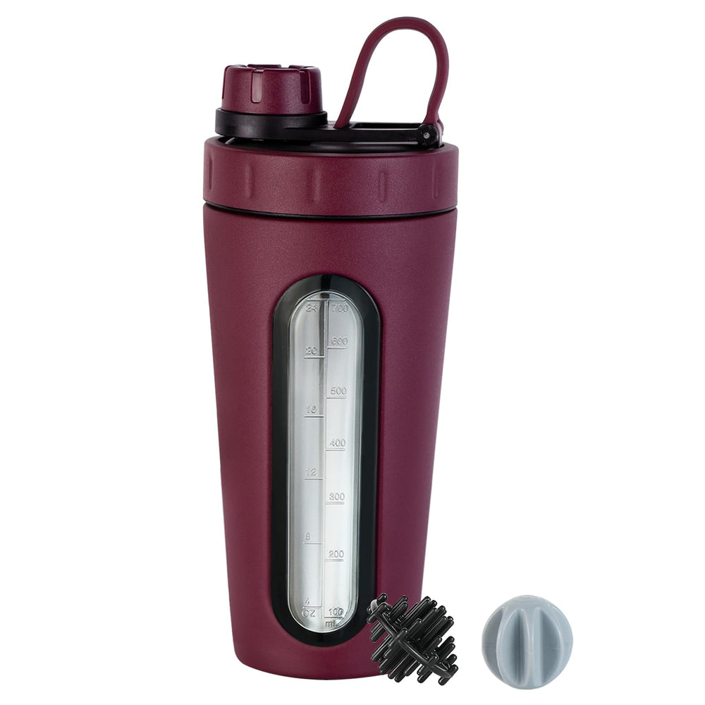 TOOFEEL bottle with visible window shows water level for precise mixing