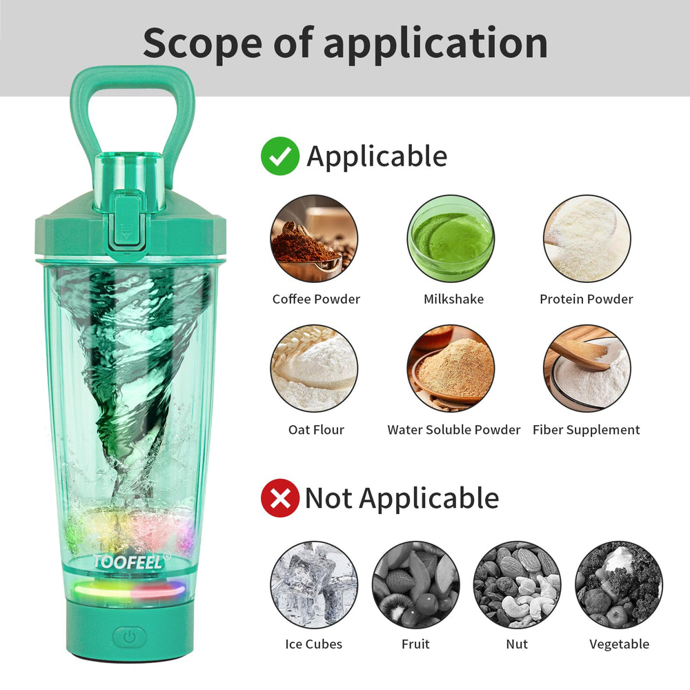 Shaker bottle being cleaned or dishwasher-safe parts