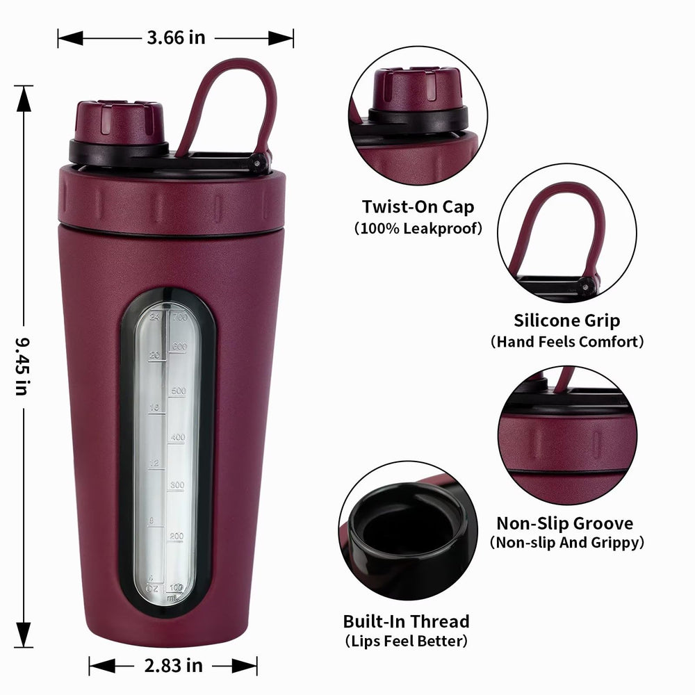 TOOFEEL leakproof twist-on lid prevents spills during workouts