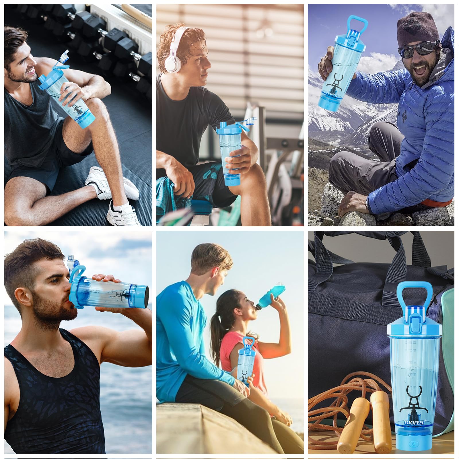 Lid and bottle are dishwasher-safe for easy cleaning